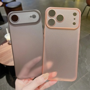 เคสโทรศัพท์ AI Button ultra Thin Matte Hard clear สำหรับ iPhone 17 Pro Max Air, เคสสำหรับ iPhone 17 Pro Max สีส้ม จัดส่งฟรี - Product Image 2