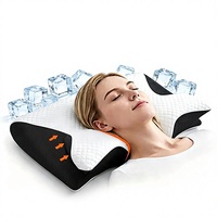 Oreiller de lit ergonomique à mémoire de forme à rebond lent certifié OEKO-TEX CE avec logo personnalisé pour le soutien cervical, idéal pour les hôtels et les commandes en gros