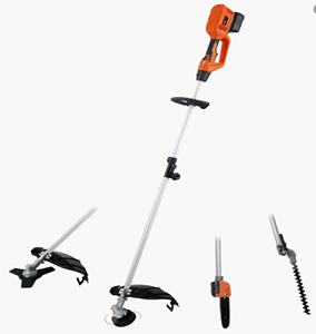 Coupe-herbe sans fil 21V électrique et manuel, à <span class=keywords><strong>batterie</strong></span> Li-ion, avec lames en nylon et en métal, et moteur arrière maximal - Product Image 1