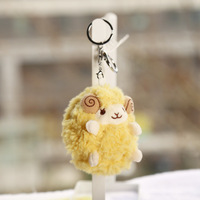 Nouveau Porte-clés Mignon en Peluche Douce en Forme de Mouton 2026, Breloque de Sac à Dos en Peluche Douce, Décoration, Jouets Porte-clés Animaux en Peluche