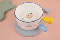 Vaisselle en porcelaine motif dessin animé bol à salade en céramique de voyage pour servir salade soupe et fruits