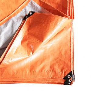 Imprimé Fabricant <span class=keywords><strong>Pas</strong></span> <span class=keywords><strong>Cher</strong></span> Prix En Plastique Orange PE Bâche - Product Image 6