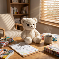 Ours en peluche personnalisé avec logo, cadeaux Fête des Mères, figurines d'action anime en coton, 31-50cm, rembourrage en coton PP, 14 ans d'expérience créative