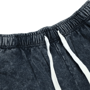 Wholesale Custom Logo Hip Hop Style 100% Cotton Breathable <b>Mesh</b> Mens Acid Wash <b>Shorts</b> OEM Service - Product Image 4