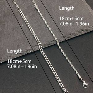 Cubaanse Link Waterdichte Heren Hand Stoeprand Kettingen 18K Echt Verguld Roestvrij Staal Hiphop Sieraden Unisex Vrouwen Armbanden - Product Image 3