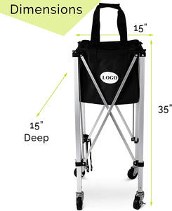 Yonex — panier de Tennis TC02A, panier portatif, léger, caddie de boule de Baseball à roues - Product Image 2