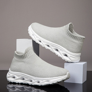 Zapatos de hombre de talla grande transfronterizos, nuevo estilo, clásicos para parejas, negros con cordones, parte superior de malla sólida, informales de otoño, para correr, cómodos y de ancho amplio. - Product Image 2