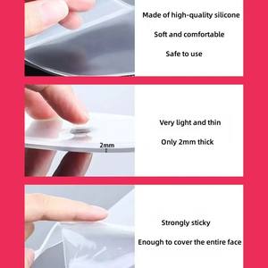 Patchs <span class=keywords><strong>en</strong></span> silicone pour les yeux très efficaces de marque privée, tampon autocollant réutilisable pour le visage et les yeux pour les soins de la peau - Product Image 3