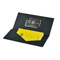 Timbre en papier de luxe en feuille d'argent, carte de visite, cadeau, paquet de carte de crédit Vip
