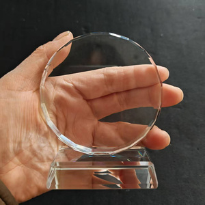 Ornements commémoratifs transparents en gros à bas prix, cadres photo, mini-trophées en verre, récompenses écologiques avec gravure personnalisée - Product Image 1