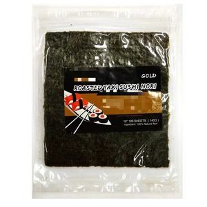 100 Sheets/Bag Gold <strong>Yaki</strong> <strong>Nori</strong> Roasted Seaweed <strong>Sushi</strong> <strong>Nori</strong> - Product Image 6