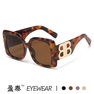 Eyewear B-Shaped <b>Square</b> <b>Sunglasses</b> UV400 PC Frame Unisex Fashionable - Product Image 5