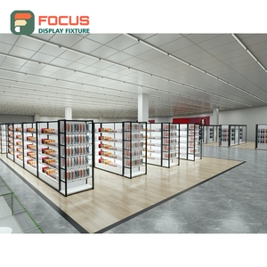 Luxury Wig Display Cabinet Glass Shelf Lockable Door Multi Drawer Hair Store Display Cabinet Unit - Product Image 3