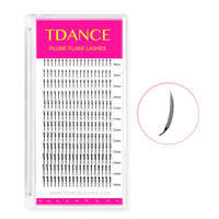 TDANCE En gros Plateaux de cils en vison effet naturel, Bouquets de cils préfabriqués Anime Spire, Extensions de cils Comic Spire étroites, Fournitures pour extensions de cils sous marque privée