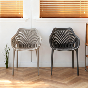 <span class=keywords><strong>Chaise</strong></span> de loisirs en plastique moderne en gros d'usine avec grille creuse <span class=keywords><strong>chaise</strong></span> légère empilable confortable pour un usage commercial à domicile - Product Image 5