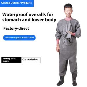 Cuissardes en caoutchouc épaissi imperméables en une pièce pour la pêche, le lavage de voiture, le creusement de racine de lotus pour les entraînements de sports nautiques - Product Image 5