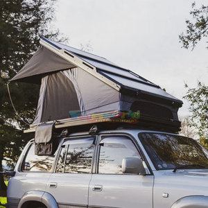 เต็นท์หลังคาอลูมิเนียมน้ำหนักเบาสำหรับตั้งแคมป์ RTT เต็นท์หลังคารถพับได้เปลือกแข็งติดตั้งเร็วเต็นท์ทรงสามเหลี่ยม4x4สำหรับ4คน - Product Image 2
