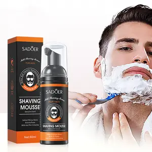 2024 Wholesale OEM Male Care Products 60 ML Rapid Foaming Cream Moisturizers Men Razors Mousse Gel Shaving Foam