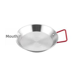 Sartén <span class=keywords><strong>de</strong></span> acero inoxidable engrosada español <span class=keywords><strong>de</strong></span> doble oreja plato poco profundo mariscos almuerzo olla moderno restaurante aperitivos plato <span class=keywords><strong>de</strong></span> Metal - Product Image 5