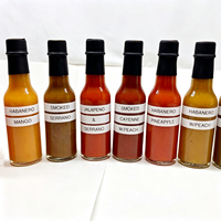 Bouteilles de sauce épicée en verre de 3 oz, 5 oz, 8 oz pour la sauce cajun maison avec capsules rétractables, bouteilles d'extrait de vanille