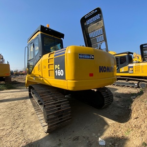 Transporte Gratuito, Retroexcavadora de Ingeniería Municipal de 16 Toneladas, Komatsu PC160LC-7, Excavadora Hidráulica de Cadenas de Segunda Mano - Product Image 3