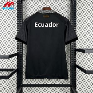 Nueva Camiseta de Portero de Fútbol de Ecuador Negra para el Verano 2026, 100% Poliéster, Corte Automatizado, Secado Rápido, Transpirable - Product Image 1