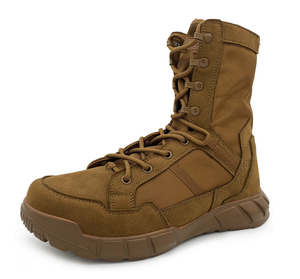 Bottes de combat légères personnalisées DFB01 Modèle 1 pour l'été au Burkina Faso, couleur coyote désertique, noir et kaki - Product Image 4