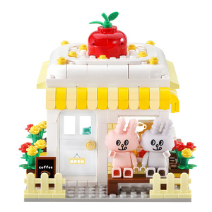 BUNNI KONBINY CAFE, Bloques de Construcción de una Mini Cafetería con Temática de Conejos, Juguete de Escena Relajante - Product Image 2