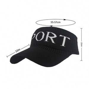 Casquette de sport d'extérieur décontractée et respirante pour femme, avec visière en tricot à lettres, vente chaude directe usine pour l'été - Product Image 6