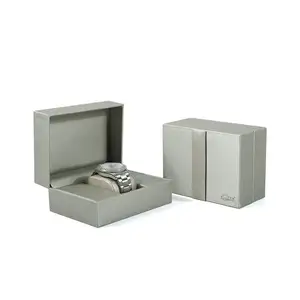 Производство упаковочных коробок с логотипом на заказ, Подарочная роскошная коробка для часов из искусственной кожи для мужчин
