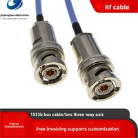 Cable de conexión de bus coaxial 1553B con conector BNC de tres coaxiales macho a macho Cable de conexión TRX316