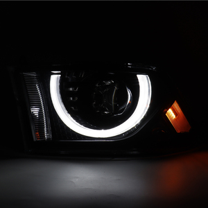 Per Dodge Ram 1500 2500 3500 (2009-2018) - Gruppo Fari Anteriori a LED con Abbaglianti/Anabbaglianti e Luci Diurne Bianche/Indicatori di Direzione Ambra - Product Image 5