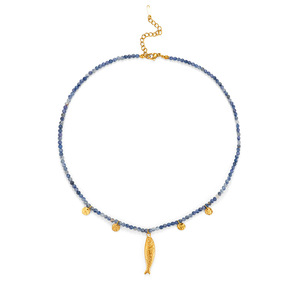 XL187 Ozean-Charme Anhänger-Halskette |   Chirurgischer Stahl Fisch+Muschel+Blumencluster |   Verstellbare Minimalistische Schlüsselbeinkette - Product Image 3