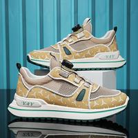 Nouvelles chaussures de sport pour hommes, tendance printemps-été, légères, à lacets, semelle épaisse, respirantes, amortissantes