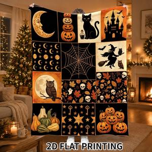 Christmas Santa Snowman Christmas Tree Flannel <b>Blanket</b> Throw <b>Blanket</b> Nap <b>Blanket</b> Festive Winter Warm Fade Resistant Lightweight - Product Image 5