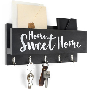 Correo y llavero Soporte organizador <span class=keywords><strong>de</strong></span> entrada decorativo para correa <span class=keywords><strong>de</strong></span> cuero <span class=keywords><strong>de</strong></span> perro ganchos gafas <span class=keywords><strong>de</strong></span> sol <span class=keywords><strong>monedero</strong></span> chaqueta - Product Image 1