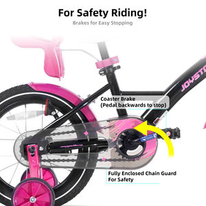 JOYSTAR-<span class=keywords><strong>Vélo</strong></span> de 14 <span class=keywords><strong>pouces</strong></span>/<span class=keywords><strong>16</strong></span> <span class=keywords><strong>pouces</strong></span>/20 <span class=keywords><strong>pouces</strong></span> princesse rose pour filles, <span class=keywords><strong>vélo</strong></span> pour enfants de 3 à 7 ans, personnalisable - Product Image 5