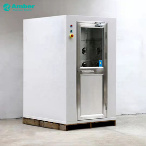 Système de douche d'<span class=keywords><strong>air</strong></span> à <span class=keywords><strong>porte</strong></span> battante en acier inoxydable, état neuf, avec moteur, pour l'industrie alimentaire, les laboratoires et les salles blanches, idéal pour les bureaux. - Product Image 1