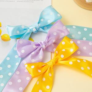 <span class=keywords><strong>Ruban</strong></span> en polyester satiné fait main, écologique, polyvalent, à pois, avec nœud papillon <span class=keywords><strong>de</strong></span> 4 cm, idéal pour l'emballage cadeau - Product Image 5