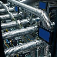 Tuyau flexible métallique personnalisable en acier inoxydable SS316 DN65 (2,5 po) 150LB à extrémité soudée pour centrale électrique, directement de l'usine