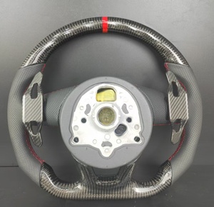 Echtes <span class=keywords><strong>Carbon</strong></span> & Leder Sportlenkrad mit Flachem Boden für Audi A3/A4/A5/A6/A7/Q3/Q5/Q7/R8/S/RS Serie - Product Image 2