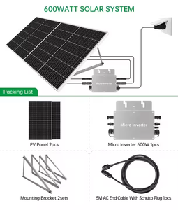 Système d'énergie solaire hybride complet 5 kW 10 kW 30 kW Kit solaire complet personnalisé multi-scénarios hors réseau pour usage domestique - Product Image 5