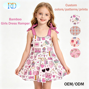 Ruidian 2026 Vestito Estivo Senza Maniche in Bambù per Bambine, Pagliaccetto con Spalline Regolabili, Gonna Pagliaccetto per Bambini, <span class=keywords><strong>Abbigliamento</strong></span> per Bambini - Product Image 1