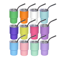 Gobelets isothermes miniatures en acier inoxydable à double paroi de 3 oz, vierges, mignons, en stock usine, type verres à shot