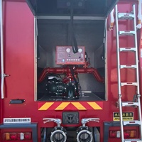 Stok Tersedia Foton Linghang M5 4WD Truk Pemadam Kebakaran Multiguna Kendaraan Khusus untuk Operasi Penyelamatan di Pegunungan dan Lapangan