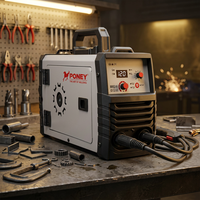 Machine à souder portable Poney 3-en-1 Inverter MIG/MMA/LIFT TIG 3,7 kVA MIG-120A sans gaz pour acier inoxydable et acier au carbone