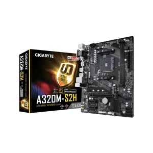 Gigabyte GA A320M S2H M-ATX AMD A320/DDR4/M.2/USB3.1/STAT3.0/SSD/New/32G/Double Channel/รองรับ R9 3900X ซ็อกเก็ต AM4 Motherbo