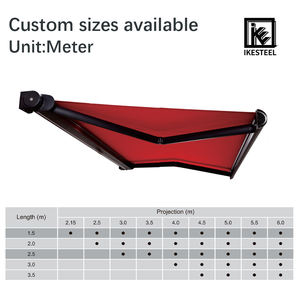 Abat-jour <span class=keywords><strong>solaire</strong></span> <span class=keywords><strong>de</strong></span> luxe moderne motorisé en PVC rétractable abat-jour mural en alliage d'aluminium à cassette complète pour balcon extérieur - Product Image 4