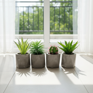 Decorazione per Casa e Giardino, <span class=keywords><strong>Piante</strong></span> Artificiali, <span class=keywords><strong>Cactus</strong></span> Artificiale, Aloe Artificiale <span class=keywords><strong>in</strong></span> <span class=keywords><strong>Vaso</strong></span> - Product Image 1