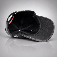 Casquette de baseball réglable délavée pour l'extérieur, personnalisable OEM, avec logo brodé de haute qualité, style sportif pour papa